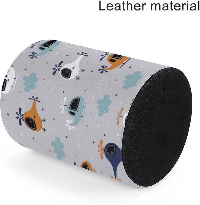 Helicopter Pen Holder Pencil Organizer Cute Pencil Cup Desk Decor Makeup Brush Holder PU Multifunctional Office Suppliesfor Home Classroom School