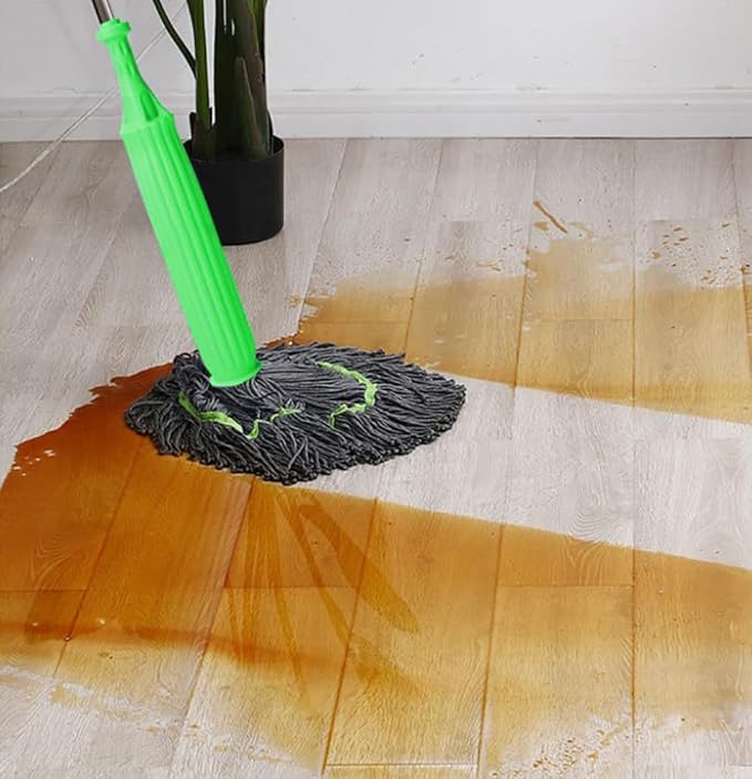 2 in 1 Dehydrated Mop, Self-Wringing Twist Mops for Floor Cleaning, Self Wringing Mop for Floor Cleaning Commercial Household Clean Hardwood, Tile. (2)
