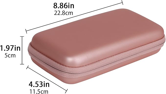 co2CREA Carrying Case for Texas Instruments TI-84 Plus CE Python Enhanced/TI-84/TI-Nspire CX II CAS/TI-Nspire CX II/TI-83 Plus/TI-89 Titanium/TI-85/TI-86 Color Graphing Calculator, Rose Gold Case