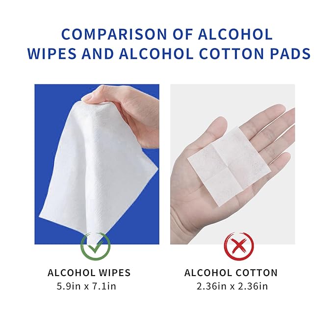 75% Alcohol Wet Hand Sanitizing Wipes – 4 Packs of 50 Count (200 Total Wipes) Moisturizing Aloe Vera Formula Travel Size for Home Office School On-The-Go