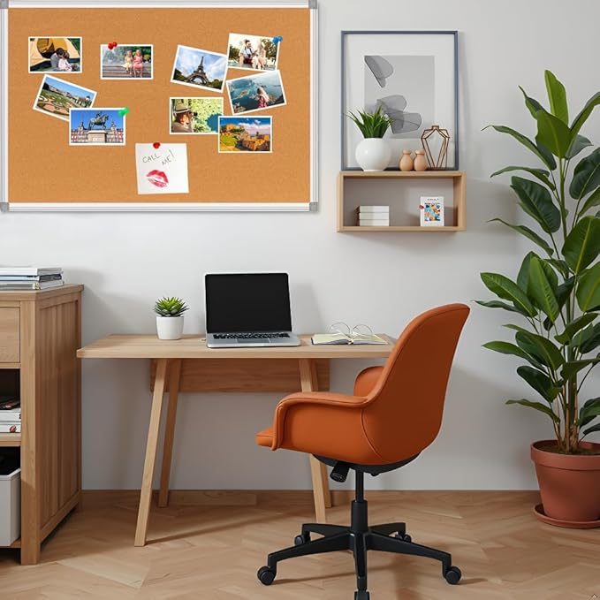 Bulletin Board Corkboard Cork Board Wall Notice Board 36 x 24 Inches Inches Photo Board Picture Board Pin Board Aluminium Frame Tabla de corcho