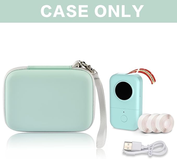 Labels Printer Case Compatible with COLORWING D30 Bluetooth Wireless Portable Labeling Printer Also for Phomemo D30 D35 for Memoking Mini Thermal Printing Sticker Storage Holder