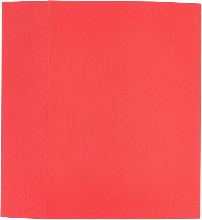 M&G 100 Sheets Red Copy Printing Paper, 8.3 X 11.7 inch Color Printer Papers, Red Construction Paper for Card Making Scrapbooking School Office Party DIY Craft