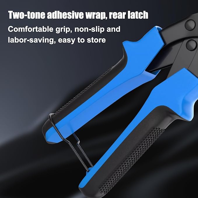 Diyife Professional Leather Hole Puncher, Full Set Punch Tool Kits for Belt, Watch Band, Shoe, Crafting, Handbag Straps, Fabric, with Extra Punch Plates and Ruler, Multi Hole Sizes Make - Blue