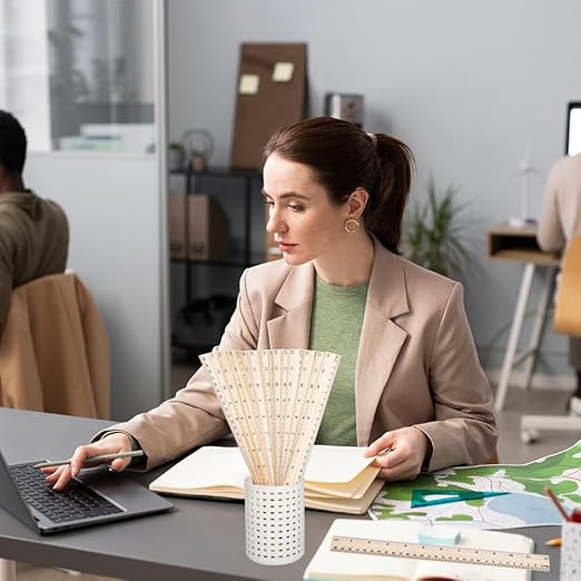 100Pcs 12 Inches Wooden Ruler - Wood Rulers Bulk for Classroom Students, 2 Scale Measuring Rulers with Centimeters & Inches - 30 cm Drafting Tools for Home Office School (100 Pack-12 Inch)