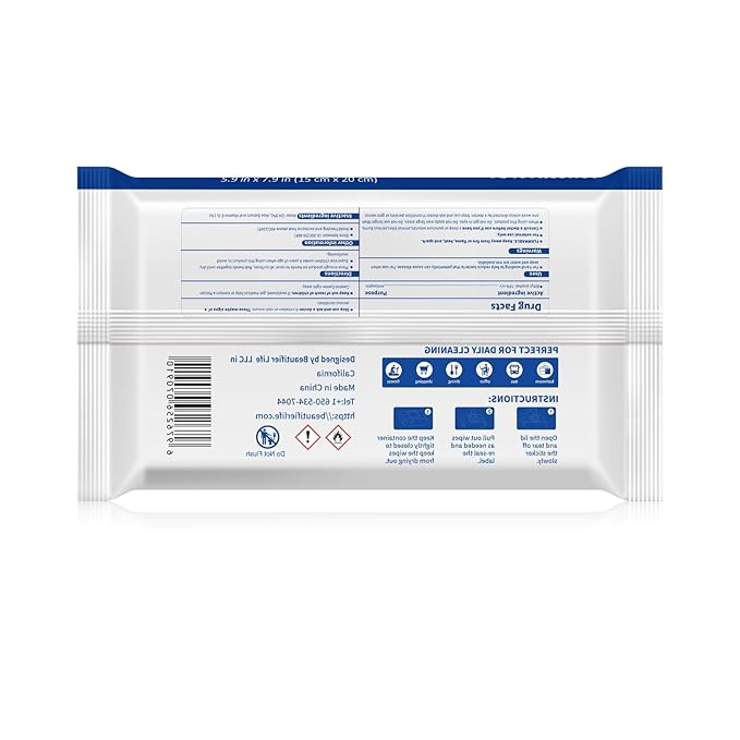 75% Alcohol Wet Hand Sanitizing Wipes – 4 Packs of 50 Count (200 Total Wipes) Moisturizing Aloe Vera Formula Travel Size for Home Office School On-The-Go