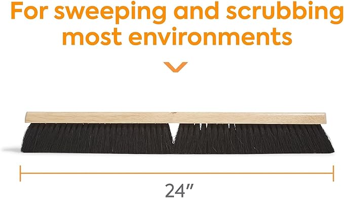 COASTWIDE CW57736 24-Inch Push Broom Head, Tampico