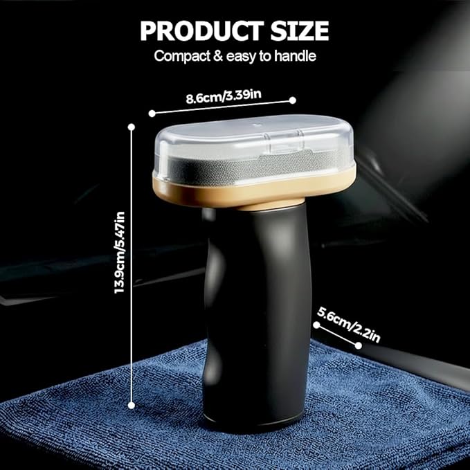 Handheld Glass Oil-Film Remover, 2026 Upgrade Glass Emulsion Cleaner, New Glass Cleaning Board, Automotive Oil Film Cleaning Brush for Car Windows (1, Medium)