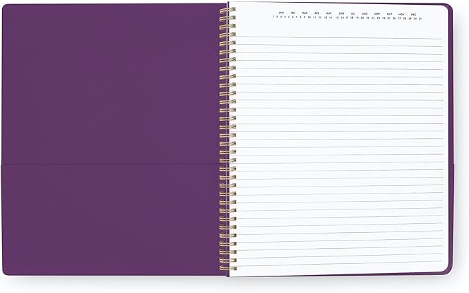 Kate Spade New York Large College Ruled Notebook, 11" x 9.5" Spiral Notebook with 160 Pages