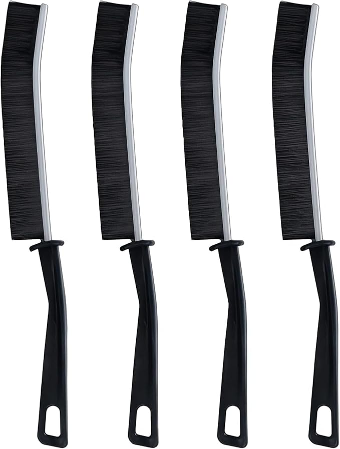 RHFJAKA 5 PCS Crevice Cleaning Brush Set, Extremely Skinny Gap Cleaning Tools,Hard Bristle Gap Brush for Bathroom & Kitchen, Grout Cleaner Tool for Window Tracks and Tile Lines,Car Detailing
