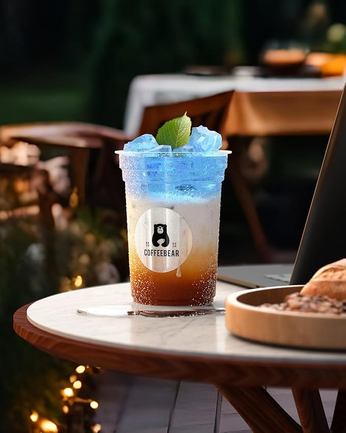 MUNBYN 2 Inch (50.8mmx50.8mm) Silver Fine Glitter Thermal Labels, Round Thermal Printer Stickers for Small Businesses, 500 Labels/1 Roll