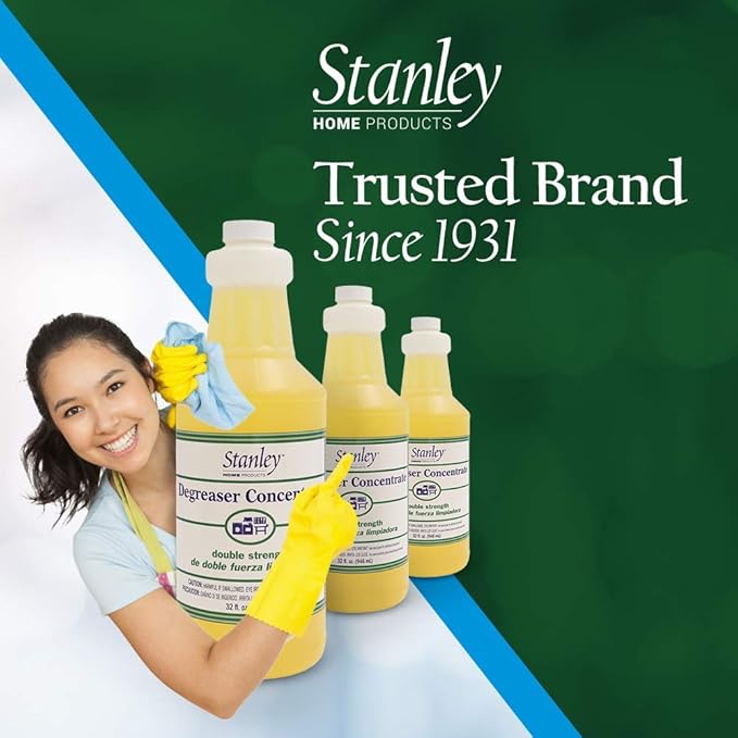 STANLEY HOME PRODUCTS Degreaser Concentrate PLUS Easy-To-Use Spray Bottle – Removes Stubborn Grease & Grime - Multipurpose Cleaner for Home & Commercial Use