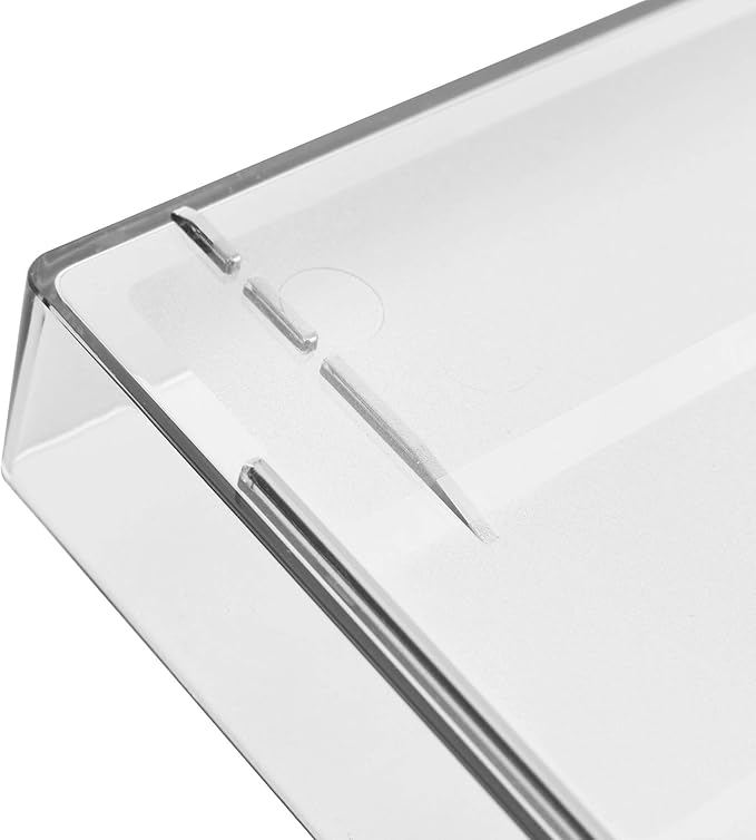 Acrimet Stackable Letter Tray Front Load, Letter Size, Plastic, Clear Crystal Color, 1 Unit