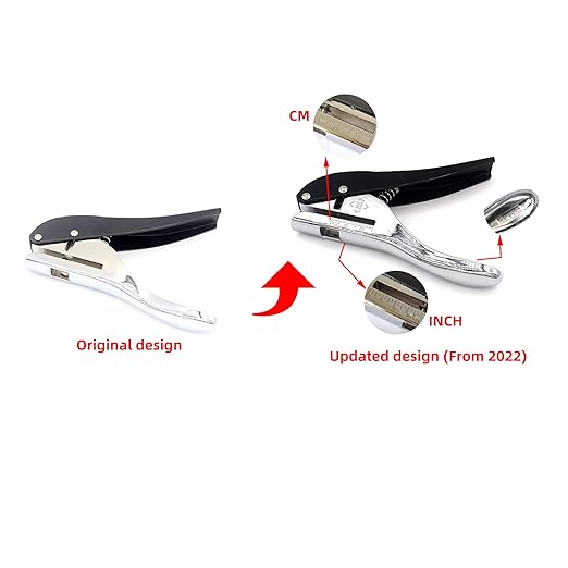 Metal Silver Hand-held 5/16 inch 8mm Round Heavy Duty Single Circle Hole Punch for ID Cards PVC Cards Badge Photos