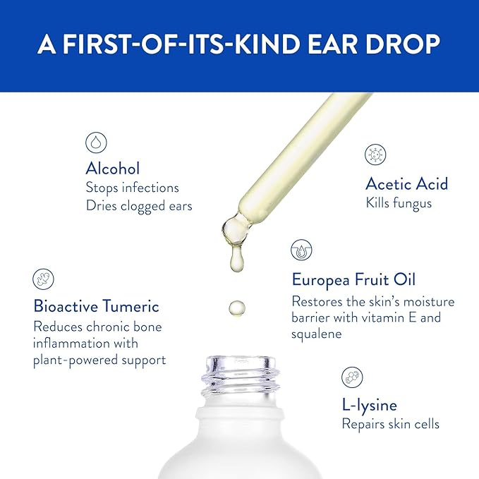 Fast-Acting Ear Drops Preferred by Professional Athletes for Ear Discomfort, Ear Infections, Swimmer’s Ear, Clogged Ears, Wax Removal, and Itchy Ears