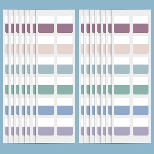 Outus 480 Pcs Sticky Index Tabs Page Markers Self Adhesive Flag Tabs Writable Repositionable File Flags Mix Colored for Reading Book, Taking Note, Classifying File, Marking Document