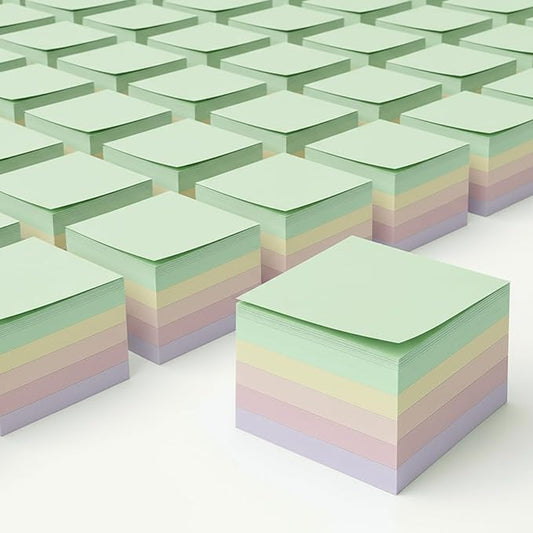 Thenshop 60 Packs Sticky Notes Bulk 3x3 Inches Colorful Self Stick Note Pads Paper Memo for Office School Notebook Supplies, 60 Pads, 50 Sheets/pad(Macarons Color)