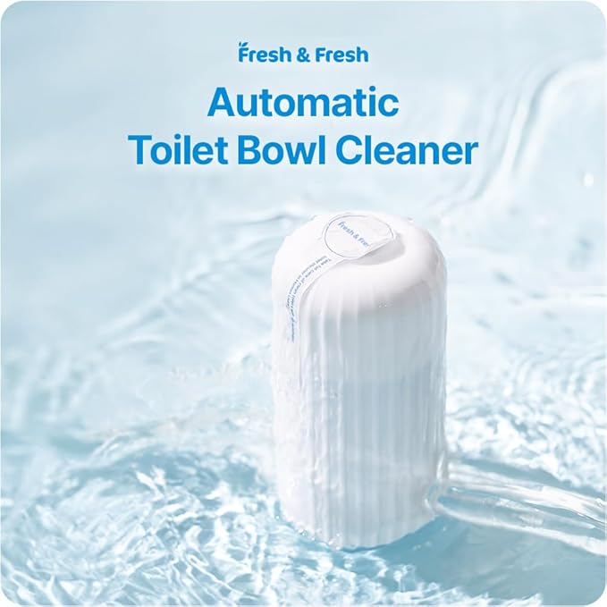 Fresh & Fresh Automatic Toilet Bowl Cleaners (Sunset Orange) - 6 Bottles(UPTO 2500 FLUSHES/Bottle), Commercial and Residential Toilet Cleaner 3-4 MONTH Lasting Toilet Bowl Cleaner Bottle