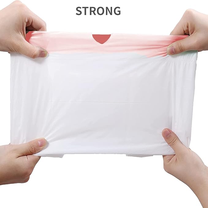 Trash Bags 13 Gallon Drawstring, 100 Count, Multifold Roll Garbage Bags, Tall Kitchen Trash Bag, Odorless & Extra strength White Plastic Food Scrap Bag for Home Office Bathroom Kitchen Bins