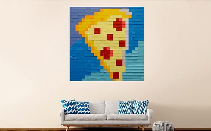 Post-it Super Sticky Notes, 5 Sticky Note Pads, 3 x 3 in., School Supplies, Office Products, Sticky Notes for Vertical Surfaces, Monitors, Walls and Windows, Blue Paradise