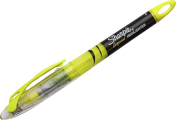 Sharpie Liquid Highlighters, Chisel Tip, Assorted Colors, 10 Count - Journaling, School, Study Supplies