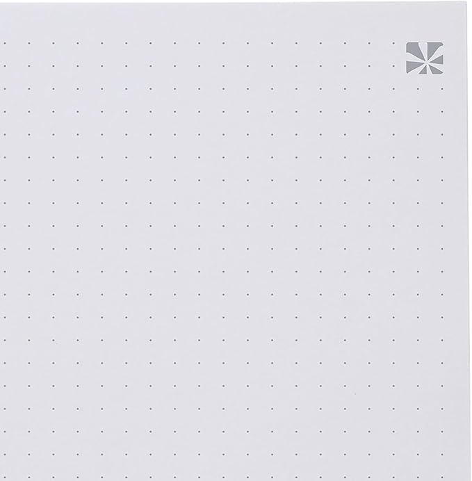 Erin Condren 7” x 9” Dot Grid Spiral Notebook, 5mm Dotted Layout with 80 Lb. Paper, Hypnotic Cover, 160 Dot Grid Notebook Pages, Platinum Coil, Stickers Included