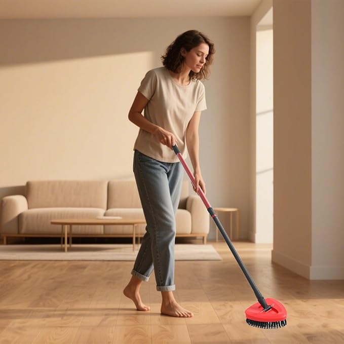 Bublador 2 Pack Scrubber Mop Replace Head Compatible with O Cedar EasyWring 1 Tank,Spin Replacements Heads,Scrub Brush Attachment for Bathroom,Kitchen and Various of Hard Floors