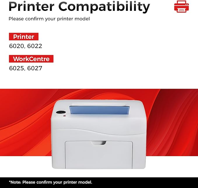 6022 6027 Toner Cartridge Set 4-Pack High-Yield Replacement for 106R02759 106R02756 106R02757 106R02758 Compatible for Xerox Phaser 6020 6022 WorkCentre 6025 6027 Printer Ink Black Cyan Magenta Yellow