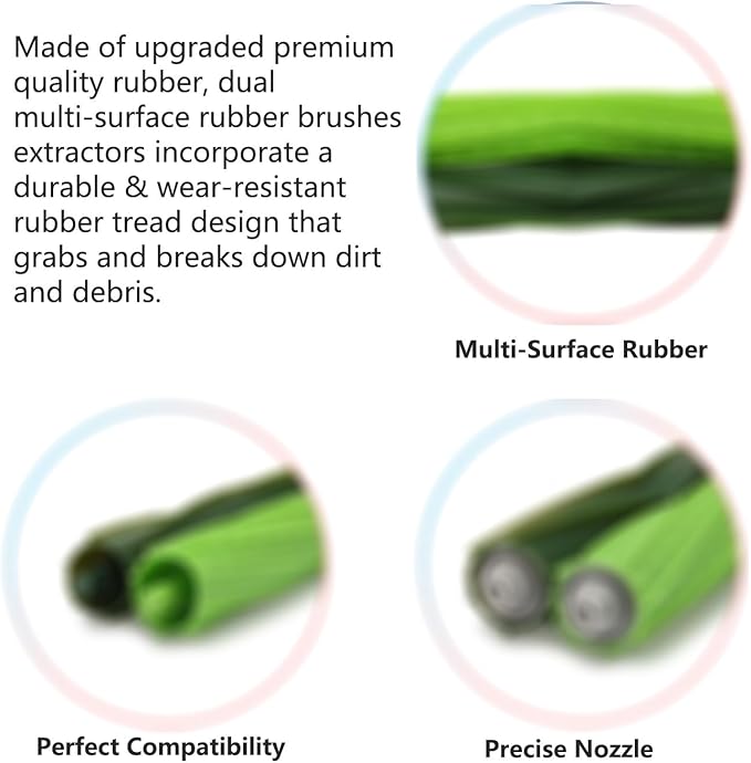 YOKYON 5 Sets of Replacement Roller Brushes/Debris Extractor Compatible for iRobot Roomba i&e&j Series E5 E6 i1 i1+ i7 i7+ i6 i6+ i3 i3+ i4 i4+ i8 i8 J5 J5+ j7 j7+ J9 J9+ Combo Robotics