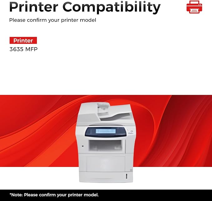 Phaser 3635 Toner Cartridge Replacement for Xerox 108R00795 Black Toner Remanufactured Cartridge Work for Phaser 3635 MFP Series Printer (10,000 Pages, 1-Black)