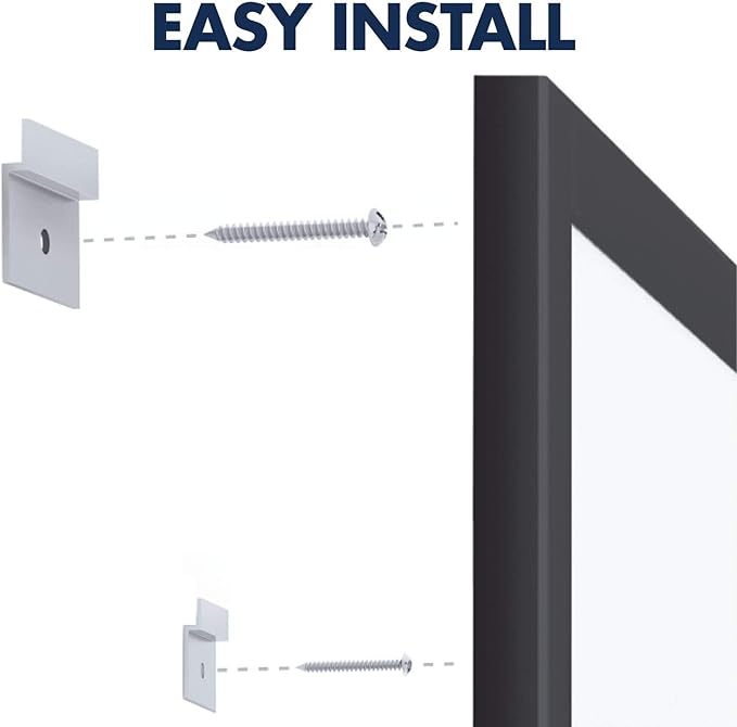 Quartet Magnetic Dry Erase White Board, 3' x 2 Whiteboard, Nano-Clean Surface Resists Ink Stains, Black Aluminum Frame (SM533B)