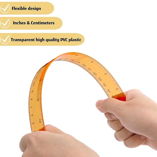 ZOOFOX 110 Pack Plastic Ruler 12 Inch in Bulk, Assorted Color Metric Ruler with Centimeters and Inches, Kids Rulers Bulk for Classroom, Office, Home Supplies