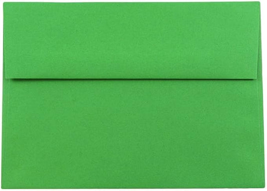 JAM PAPER A8 Colored Invitation Envelopes - 5 1/2 x 8 1/8 - Green Recycled - Bulk 250/Box