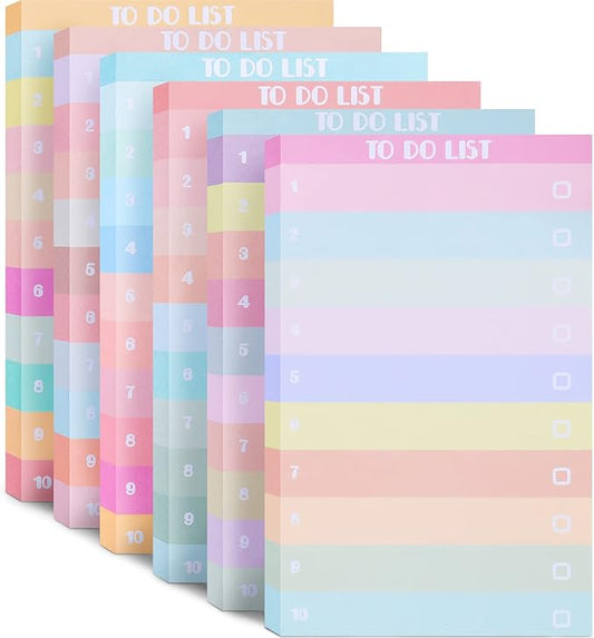 300 Sheets to Do List Notepad Daily Checklist Sticky Notes Cute Undated Memo Pad Color Block to Do Note Pad Weekly Plan Agenda and Organizer Planners for College(Classic Style,3.14 x 5.11 Inch)