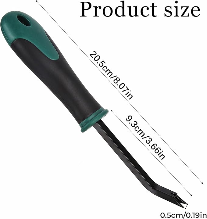 Heavy Duty Staple Remover Tool Upholstery Stapler Puller Lifter Staple Extractor Tack Puller for Removing Staples for Carpets Wood Flooring Furniture (Black-Green)