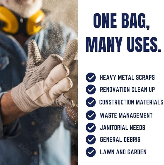 Plasticplace Trash Bags 32-33 Gallon │ 2.3 Mil │ Black Extra Heavy Garbage Bag │ 33” x 39” (100 Count) (W33LDB3)