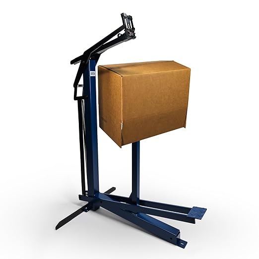 IDL Industrial Foot-Operated Carton Bottom Stapler - Heavy-Duty Box Bottom Stapler for Closing Cartons - Easy Reloaded, 1 1/4" (32 mm) Crown Staples