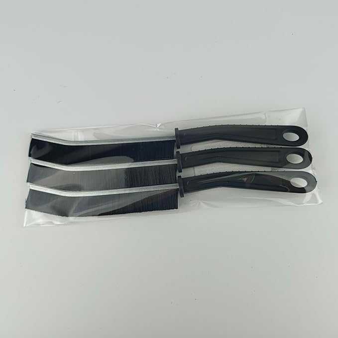 Cleaning Brush, Bathroom Tile Groove Gap Cleaning Brush,Premium Cleaning Tool Aluminum Support with 15° Angle, Thin Brush for Home Kitchen (3PCS)