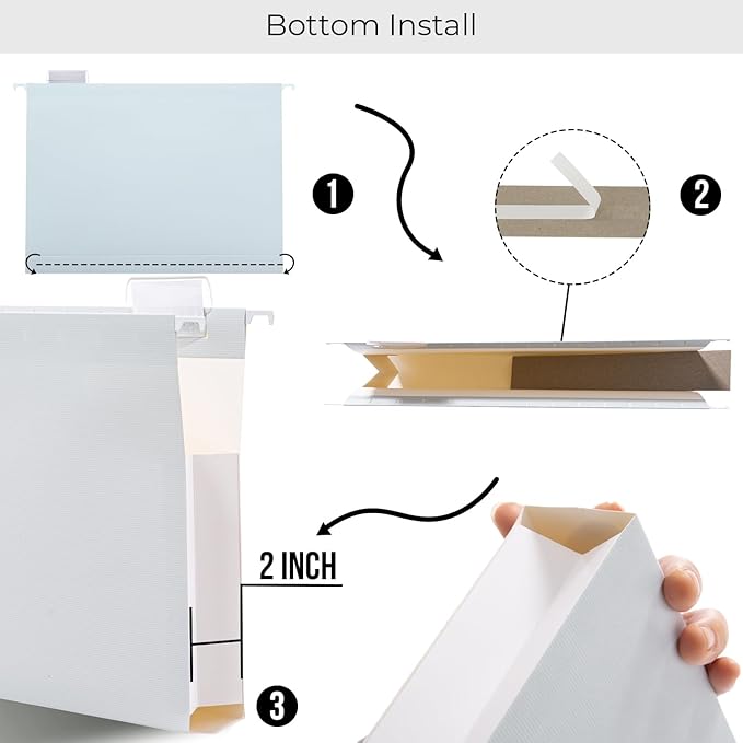 Y YOMA Legal Size - 6 Pack Extra Capacity Hanging File Folders Accordion Decorative Reinforced File Folder Cute Colored Expandable Folder for Office Home with 1/5-Cut Adjustable Tabs, Pastel Color