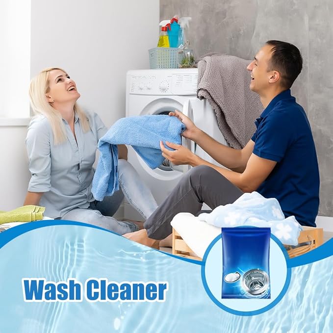 Washing Machine Cleaner, 2026 New Powerful Stain Remover for Washing Machine Tanks - Deep Clean Solution for HE Top Load and Front Load Washers, Descaler for Drum, Tub & All Internal Parts (5Pack)