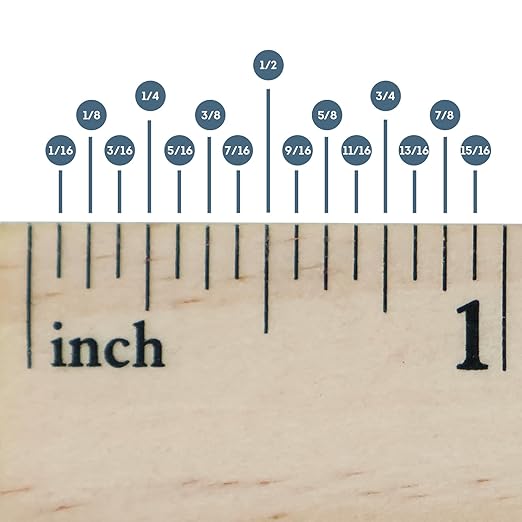 60 Pack Rulers Bulk for Classroom, Wooden Rulers 12 Inch, Wood Measuring Tools for Students and Teachers, 2 Scale Office and School Supplies