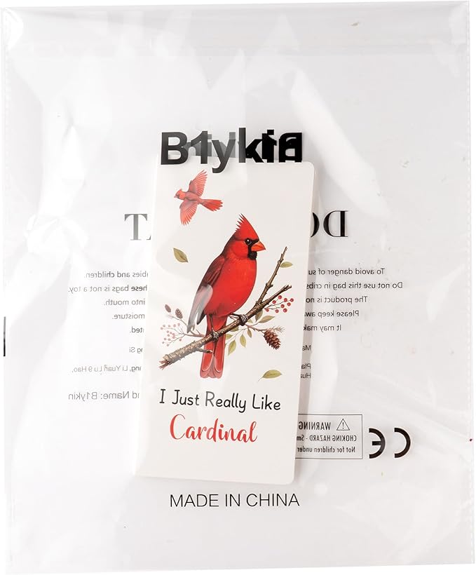 B1ykin Sticky Notes Set, Animal Theme Cute Self-Stick Notes Pad Teacher Appreciation Gifts， Self-Adhesive Writing Memo Pages Sticky to Do Notepad for Kids Employee School Office (Cardinal)