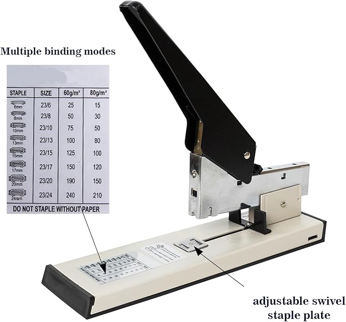 High Capacity Large Stapler with Staple Remover and 4000 Staples, Easy to Load Heavy-Duty Stapler 240 Sheet, Booklet Stapler, Commercial Stapler