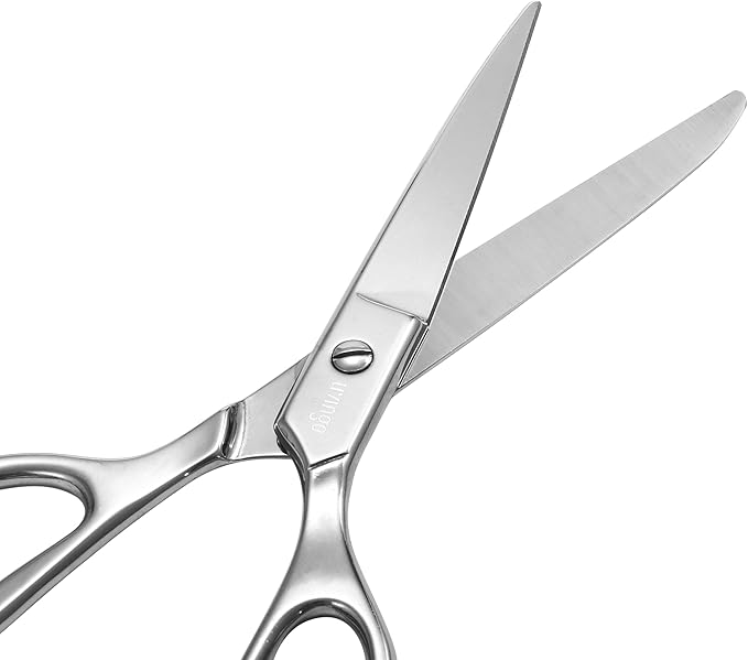 LIVINGO Small Fabric Sewing Scissors - 6" Professional Tailor Stainless Steel Ultra Sharp Metal Forged Shears, Crafting Scissors for Cloth Felt Canvas, Multipurpose for Dressmakers