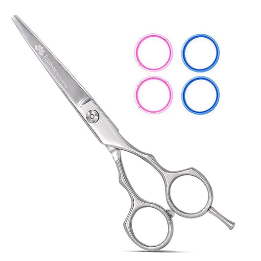 Equinox Barber & Salon Styling Series, Barber Hair Cutting Scissors/Shears, 6.0" Overall Length