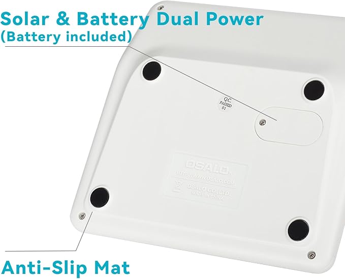 OSALO Desktop Calculator Extra Large Display 12-Digit Big Buttons Accounting Calculators Battery & Solar for Office Business (FQ-450 Extra Large)