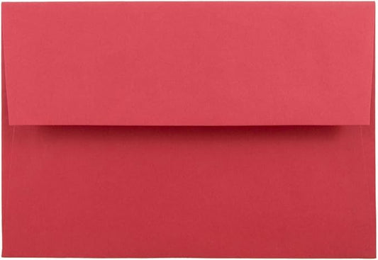 JAM PAPER A8 Colored Invitation Envelopes - 5 1/2 x 8 1/8 - Red Recycled - Bulk 250/Box