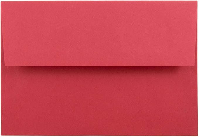 JAM PAPER A8 Colored Invitation Envelopes - 5 1/2 x 8 1/8 - Red Recycled - Bulk 500/Box