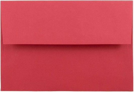 JAM PAPER A8 Colored Invitation Envelopes - 5 1/2 x 8 1/8 - Red Recycled - Bulk 500/Box