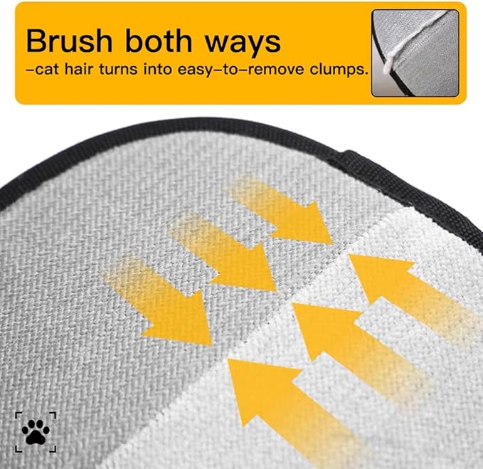 NALVIEVANA Pet Hair Removal Glove for Cats & Dogs, Reusable Electrostatic Pet Cat Dog Hair Remover Grooming Glove, Pet Hair Remover Tool for Clothing, Couch, Carpet, Car Seat (1PCS